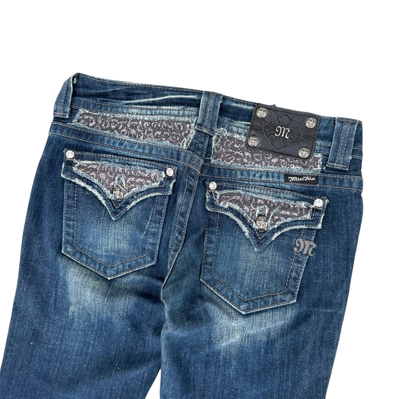 Miss Me Low Waist Y2K Bootcut Jeans - vintageconcierge