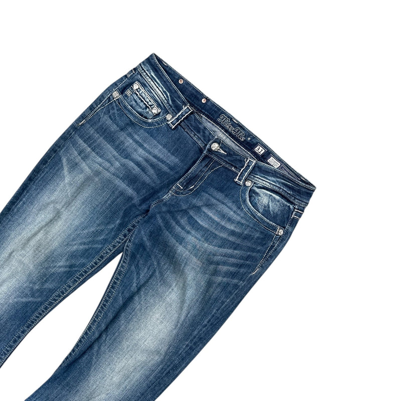Miss Me Low Waist Y2K Bootcut Jeans - vintageconcierge
