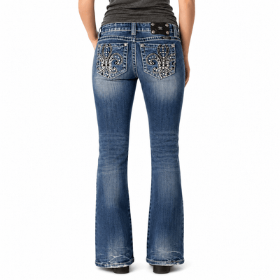 Miss Me Low Waist Y2K Bootcut Jeans | W27 - vintageconcierge
