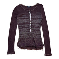 Miss Me Y2K Button Longsleeve - vintageconcierge