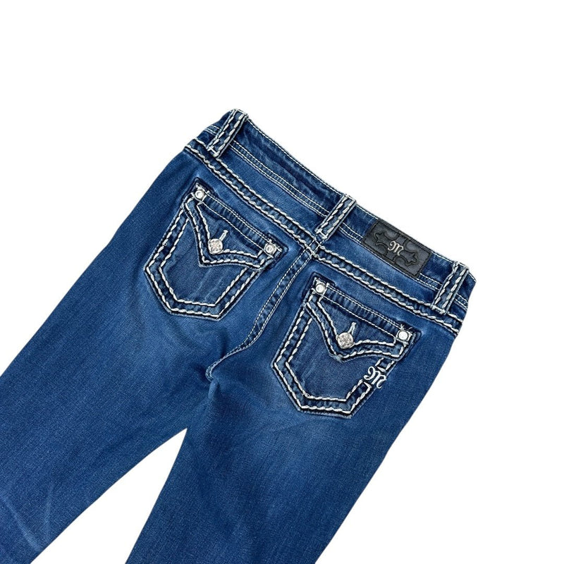 Miss Me Y2K Low Rise Bootcut Jeans - vintageconcierge