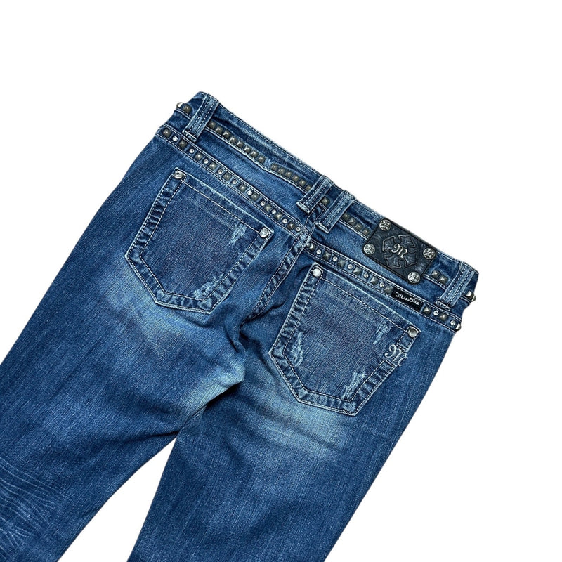 Miss Me Y2K Low Waist Bootcut Jeans - vintageconcierge