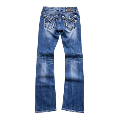 Miss Me Y2K Low Waist Bootcut Jeans - vintageconcierge