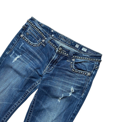 Miss Me Y2K Low Waist Bootcut Jeans - vintageconcierge