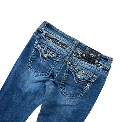 Miss Me Y2K Low Waist Bootcut Jeans - vintageconcierge