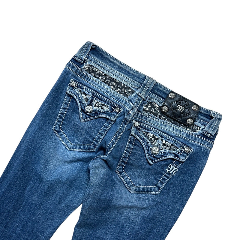 Miss Me Y2K Low Waist Bootcut Jeans - vintageconcierge