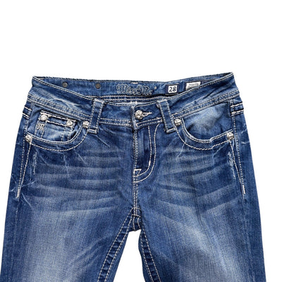 Miss Me Y2K Low Waist Bootcut Jeans - vintageconcierge