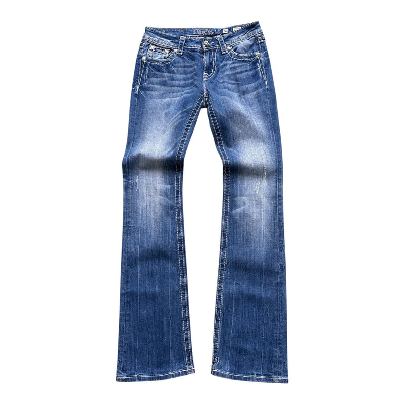 Miss Me Y2K Low Waist Bootcut Jeans - vintageconcierge