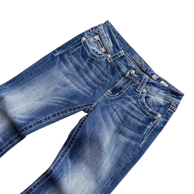 Miss Me Y2K Low Waist Bootcut Jeans - vintageconcierge