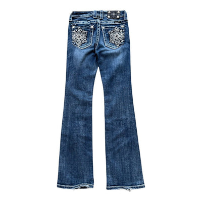 Miss Me Y2K Low Waist Bootcut Jeans | S - vintageconcierge