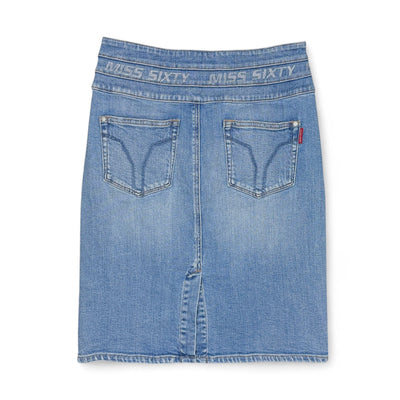 Miss Sixty Vintage Y2K Jeans Rock Blau - vintageconcierge