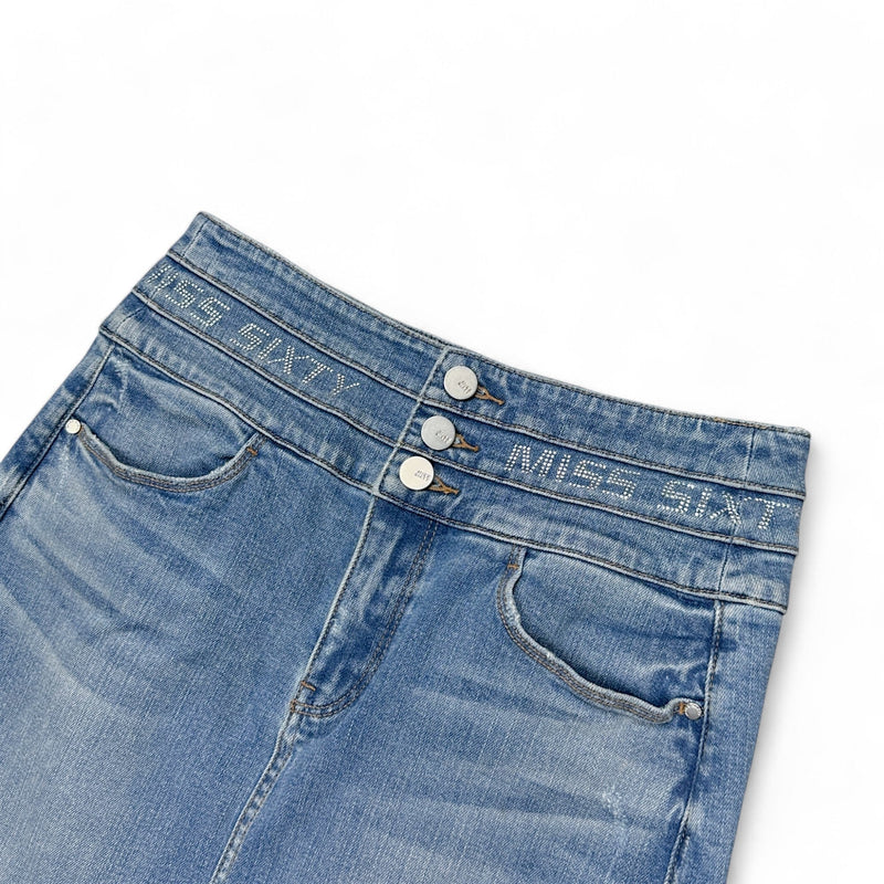 Miss Sixty Vintage Y2K Jeans Rock Blau - vintageconcierge