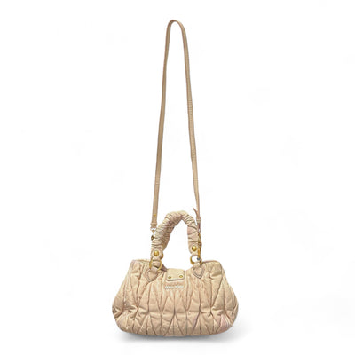 Miu Miu Matalassé Beige Handbag - vintageconcierge