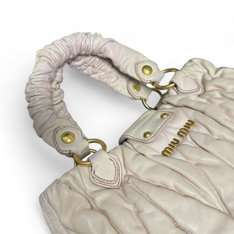 Miu Miu Matalassé Beige Handbag - vintageconcierge