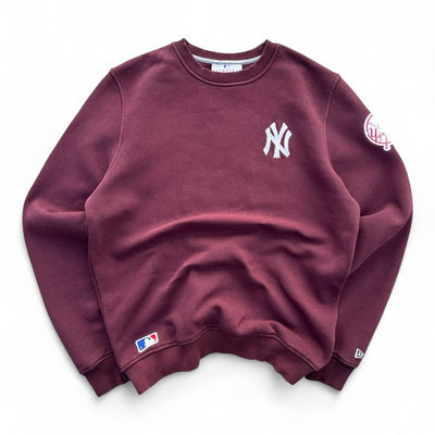New York Yankees Baseball Sweater Bordeaux - vintageconcierge