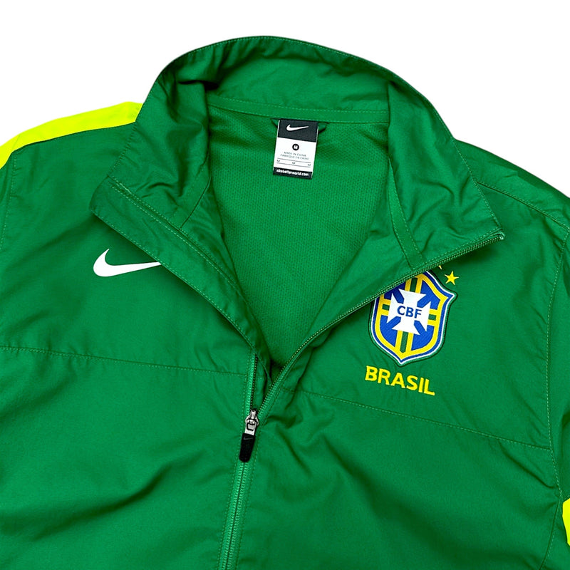 Nike Brasil Rare Vintage 2013 Trackjacke Grün - vintageconcierge