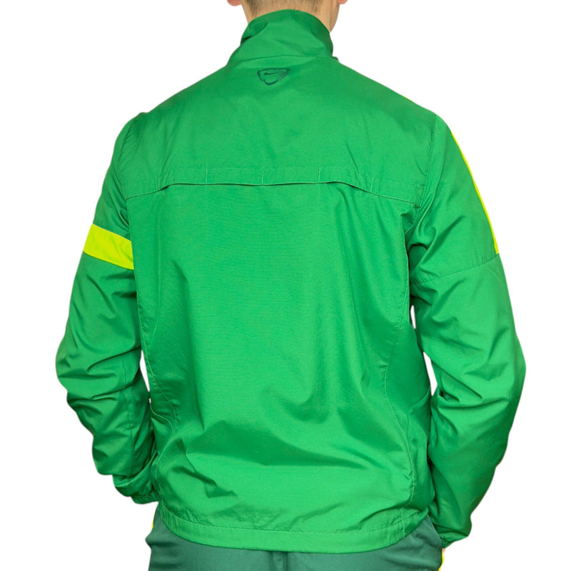Nike Brasil Rare Vintage 2013 Trackjacke Grün - vintageconcierge