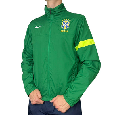 Nike Brasil Rare Vintage 2013 Trackjacke Grün - vintageconcierge