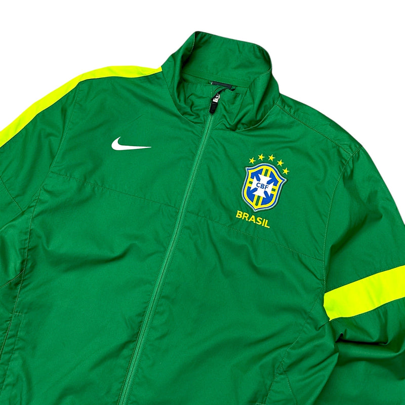 Nike Brasil Rare Vintage 2013 Trackjacke Grün - vintageconcierge
