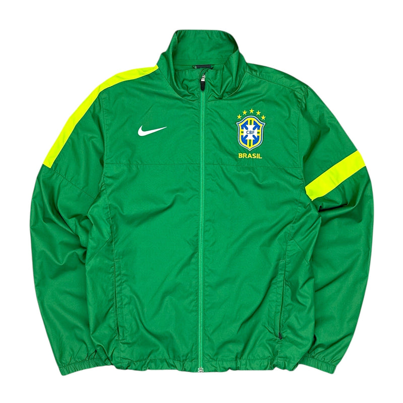 Nike Brasil Rare Vintage 2013 Trackjacke Grün - vintageconcierge