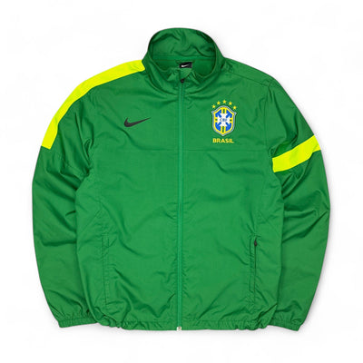 Nike Brasil Rare Vintage 2013 Trackjacke Grün - vintageconcierge