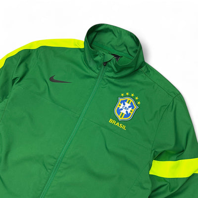 Nike Brasil Rare Vintage 2013 Trackjacke Grün - vintageconcierge