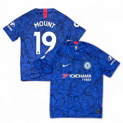 Nike Chelsea Mason Mount 2019 Trikot Weiß Navy Blau - vintageconcierge