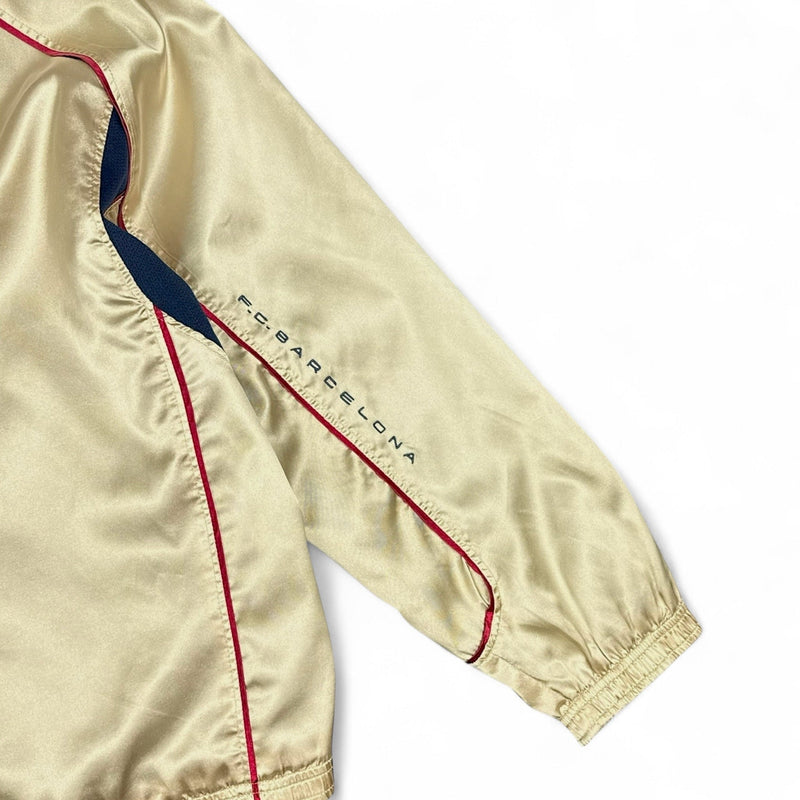Nike FC Barcelona 2001 - 02 Rare Trackjacke Gold - vintageconcierge