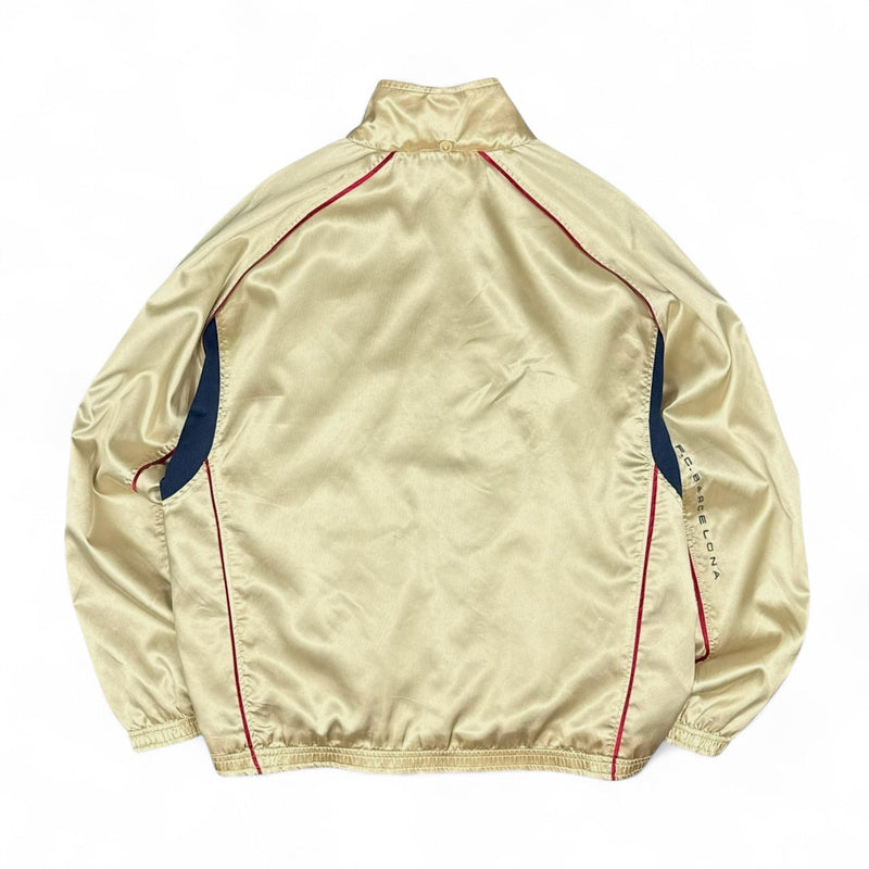 Nike FC Barcelona 2001 - 02 Rare Trackjacke Gold - vintageconcierge
