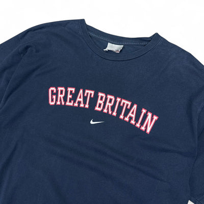 Nike Great Britain Vintage Spellout T-Shirt - vintageconcierge