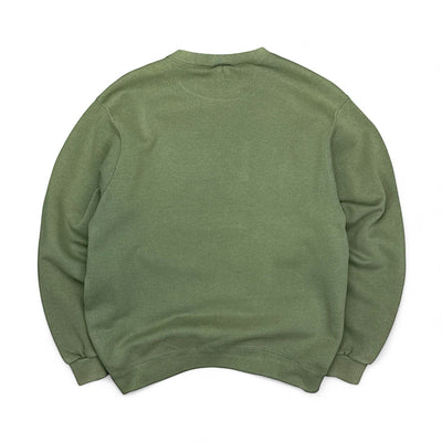 Nike Vintage 1998 Spellout Sweater Dunkelgrün - vintageconcierge