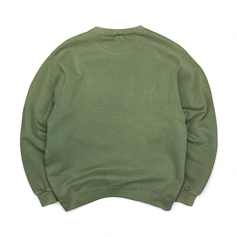 Nike Vintage 1998 Spellout Sweater Dunkelgrün - vintageconcierge