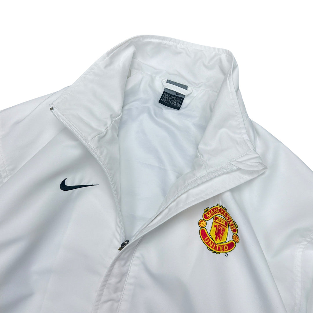 Nike Vintage 2003-04 Manchester United Trackjacke Weiß Grau