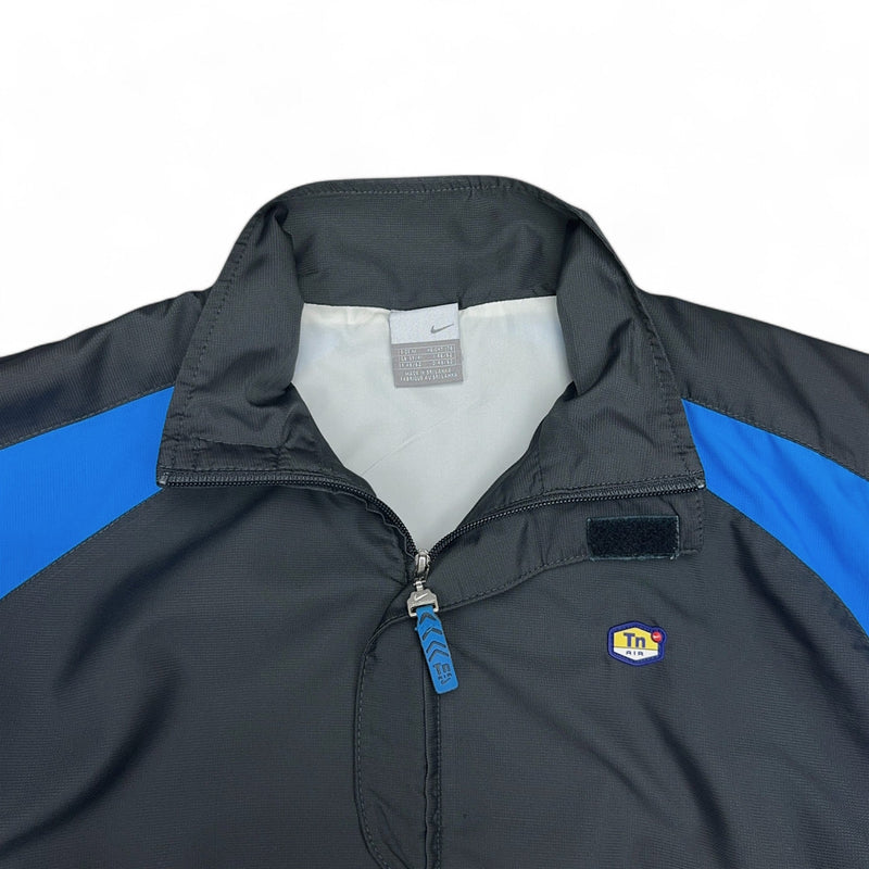 Nike Vintage 2004 Rare TN Trackjacke Weiß Grau Blau - vintageconcierge
