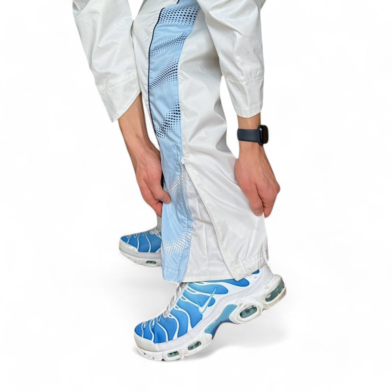 Nike Vintage 2005 Rare TN Trackpants BabyBlau Weiß - vintageconcierge