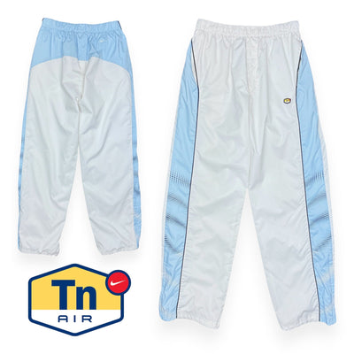 Nike Vintage 2005 Rare TN Trackpants BabyBlau Weiß - vintageconcierge