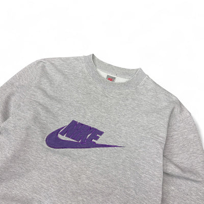 Nike Vintage 80s Sweater Grau - vintageconcierge