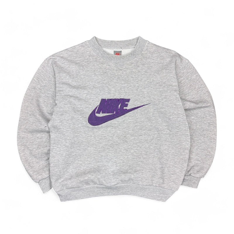 Nike Vintage 80s Sweater Grau - vintageconcierge