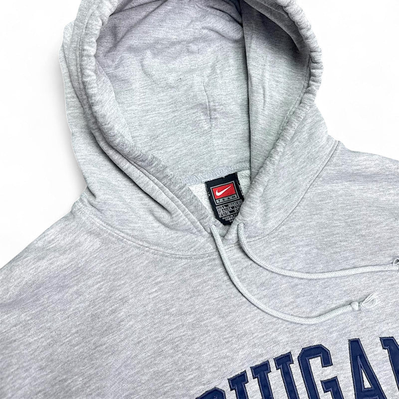 Nike Vintage 90s Boxy Michigan Spellout Hoodie - vintageconcierge