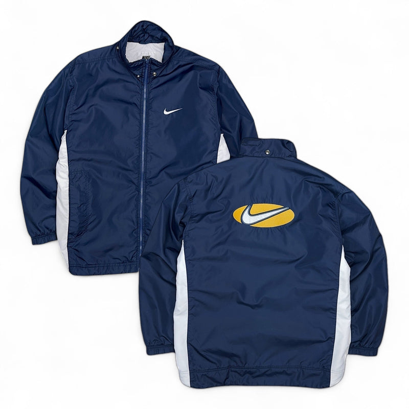 Nike Vintage 90s Padded Jacke Navy - vintageconcierge