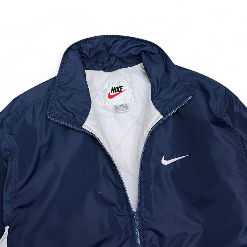 Nike Vintage 90s Padded Jacke Navy - vintageconcierge