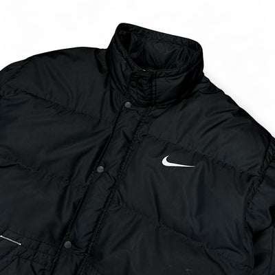 Nike Vintage 90s Rare Center - Swoosh Down Puffer Jacke - vintageconcierge