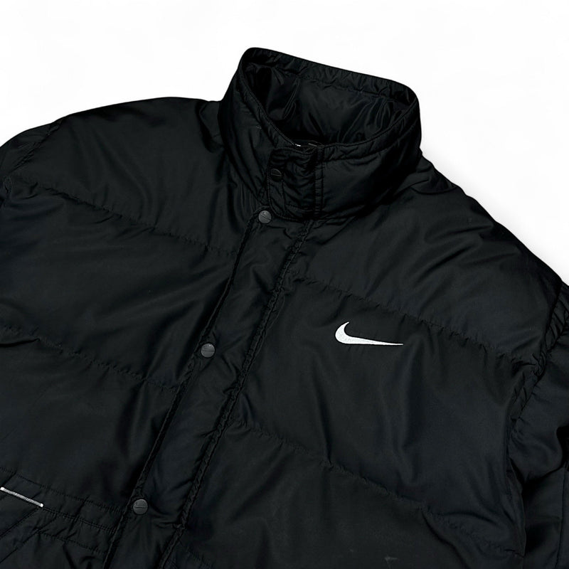 Nike Vintage 90s Rare Center - Swoosh Down Puffer Jacke - vintageconcierge