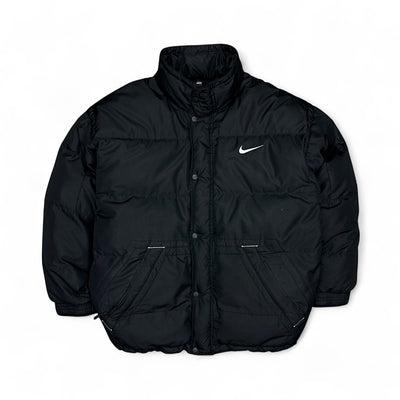 Nike Vintage 90s Rare Center - Swoosh Down Puffer Jacke - vintageconcierge