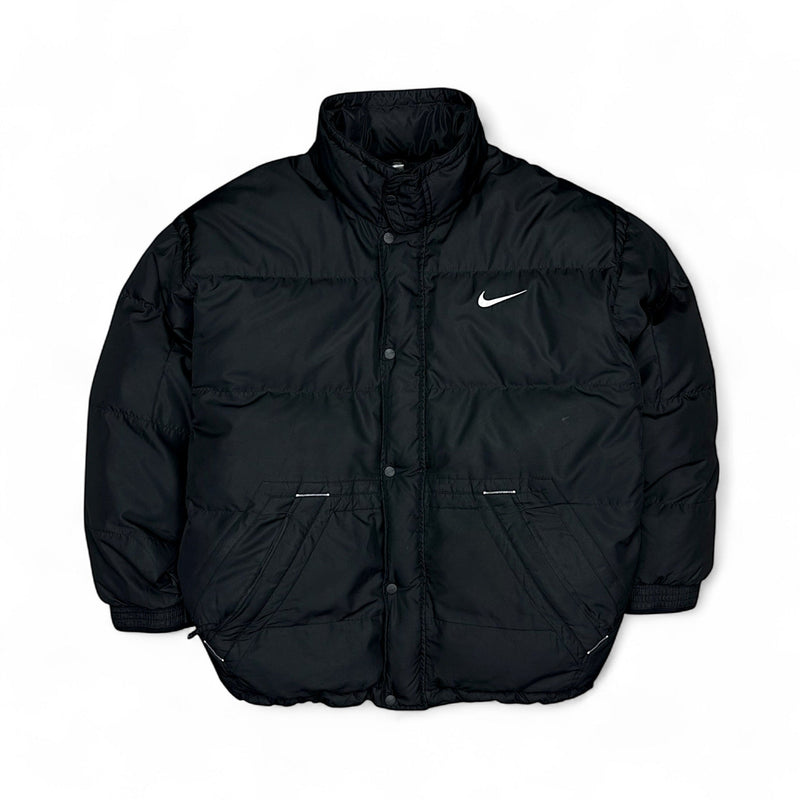 Nike Vintage 90s Rare Center - Swoosh Down Puffer Jacke - vintageconcierge