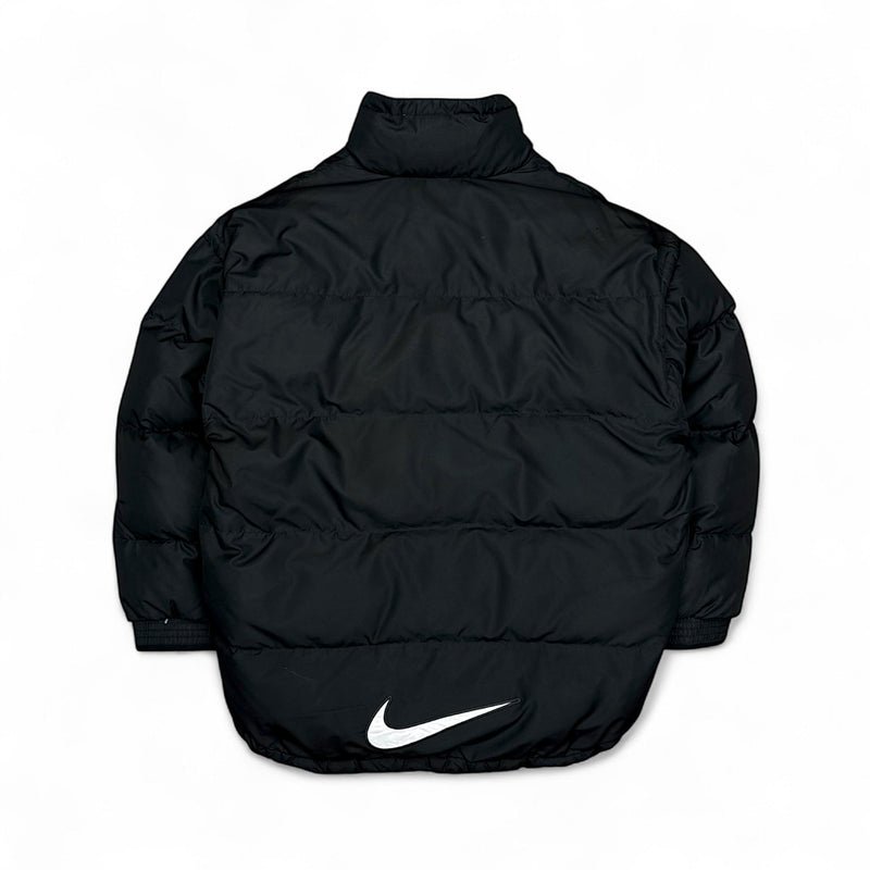 Nike Vintage 90s Rare Center - Swoosh Down Puffer Jacke - vintageconcierge