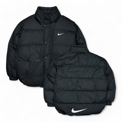 Nike Vintage 90s Rare Center - Swoosh Down Puffer Jacke - vintageconcierge