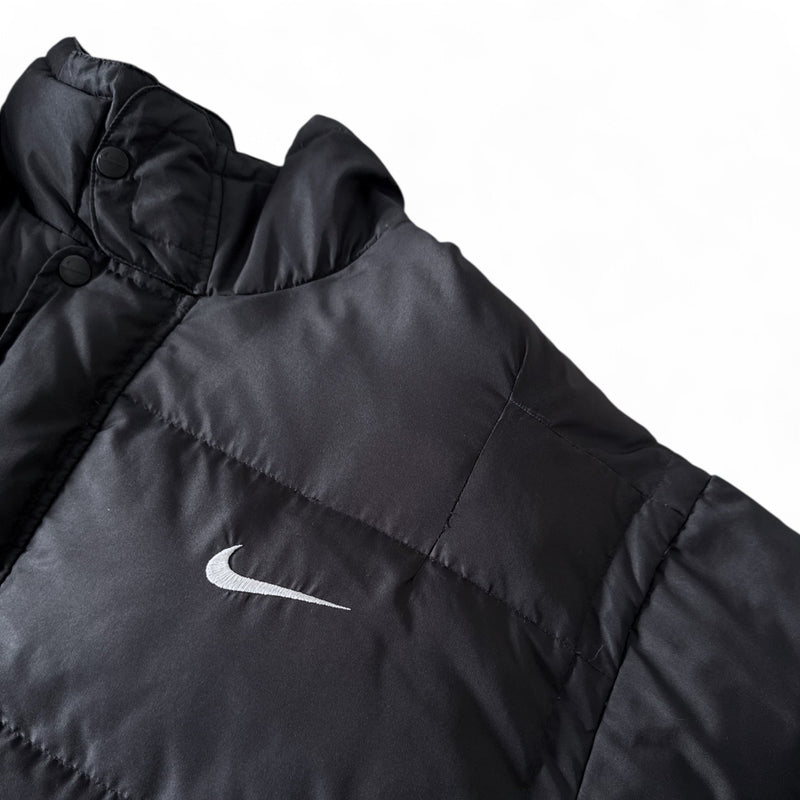 Nike Vintage 90s Rare Center - Swooshed Down Pufferjacke - vintageconcierge