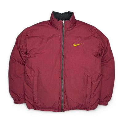 Nike Vintage 90s Rare Spellout Reversible Down PufferJacke - vintageconcierge