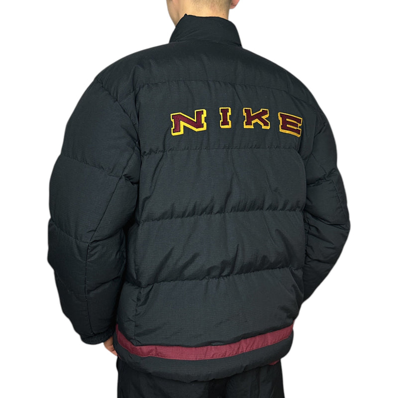 Nike Vintage 90s Rare Spellout Reversible Down PufferJacke - vintageconcierge